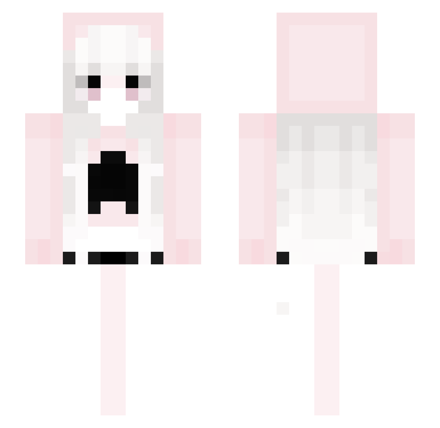 y0_0q Minecraft skin, front and back view