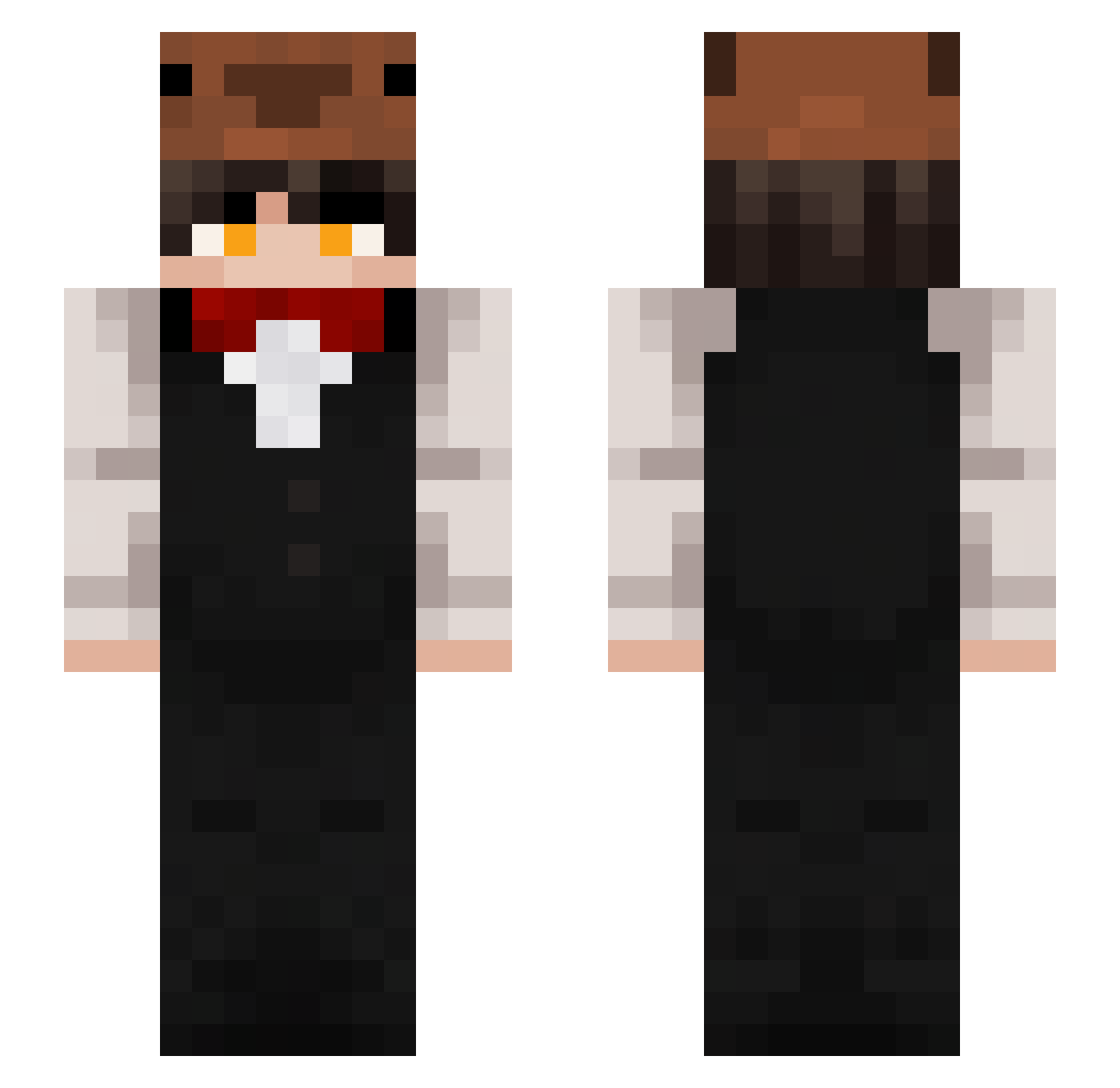 Mxrtinius Minecraft skin, front and back view