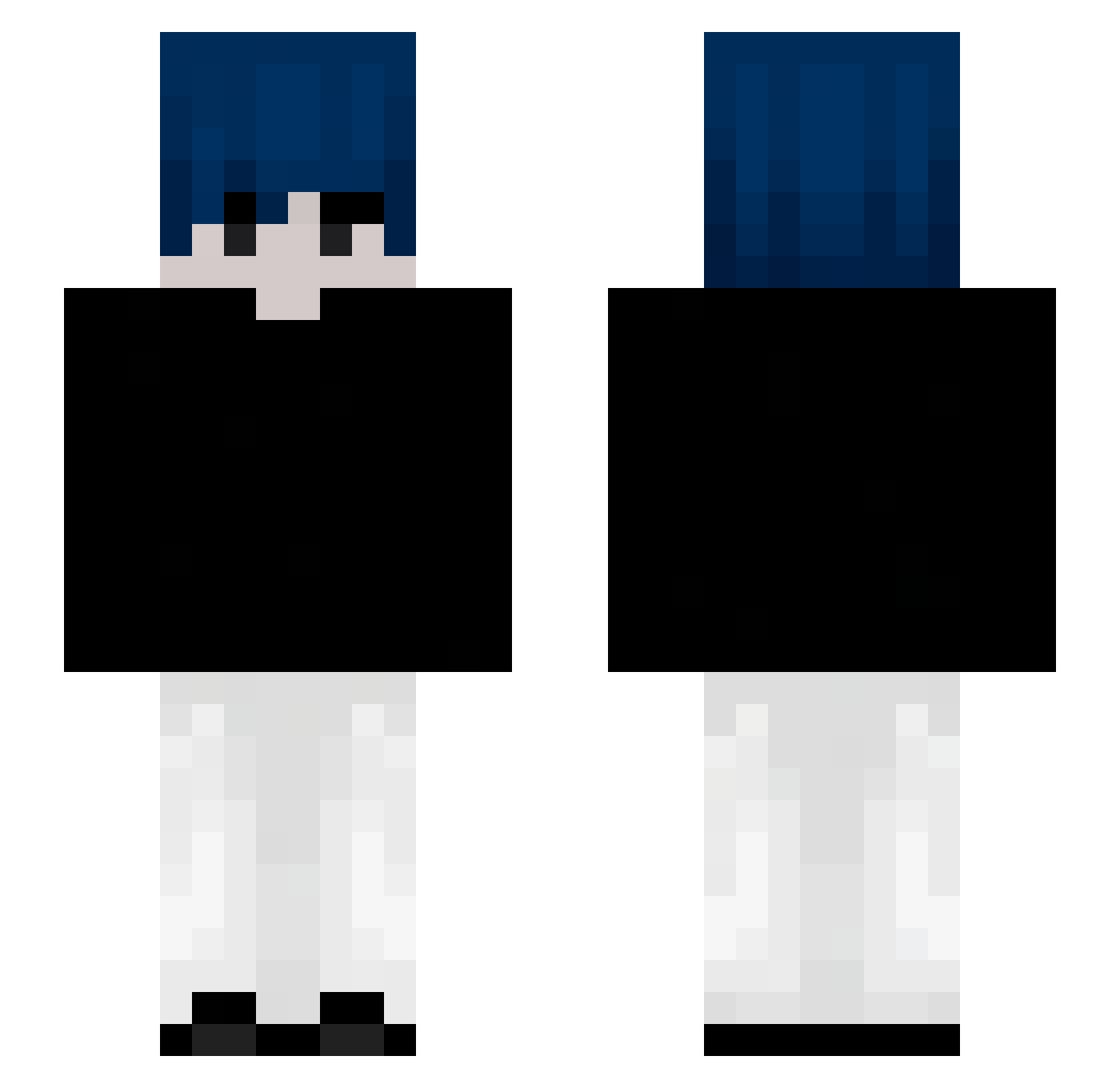 fwseb Minecraft skin, front and back view
