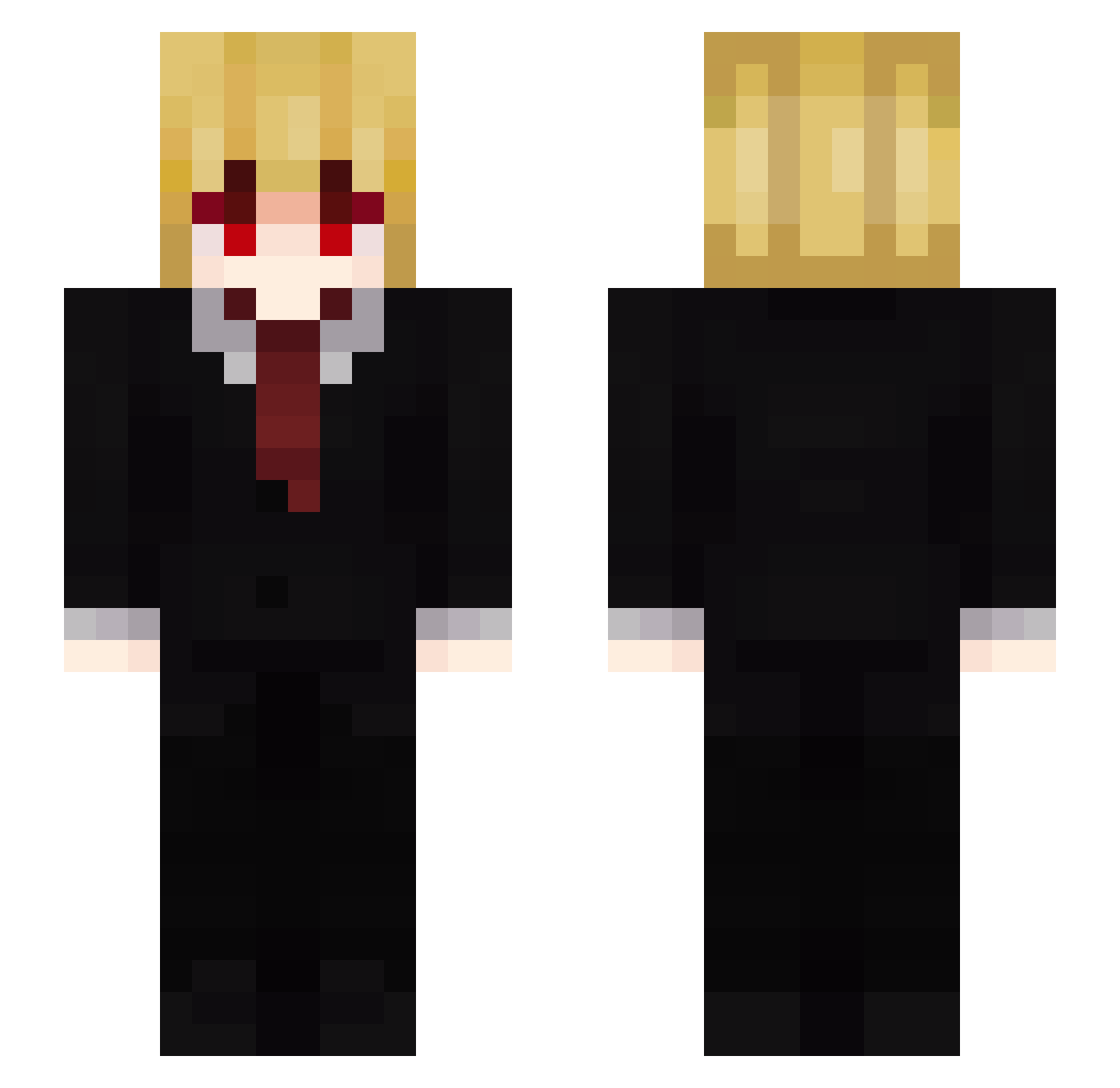 aproxio Minecraft skin, front and back view