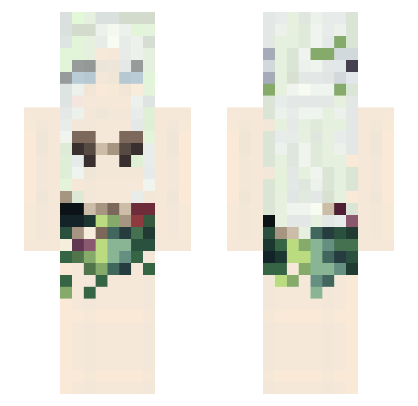 M0mmyRyry Minecraft skin, front and back view