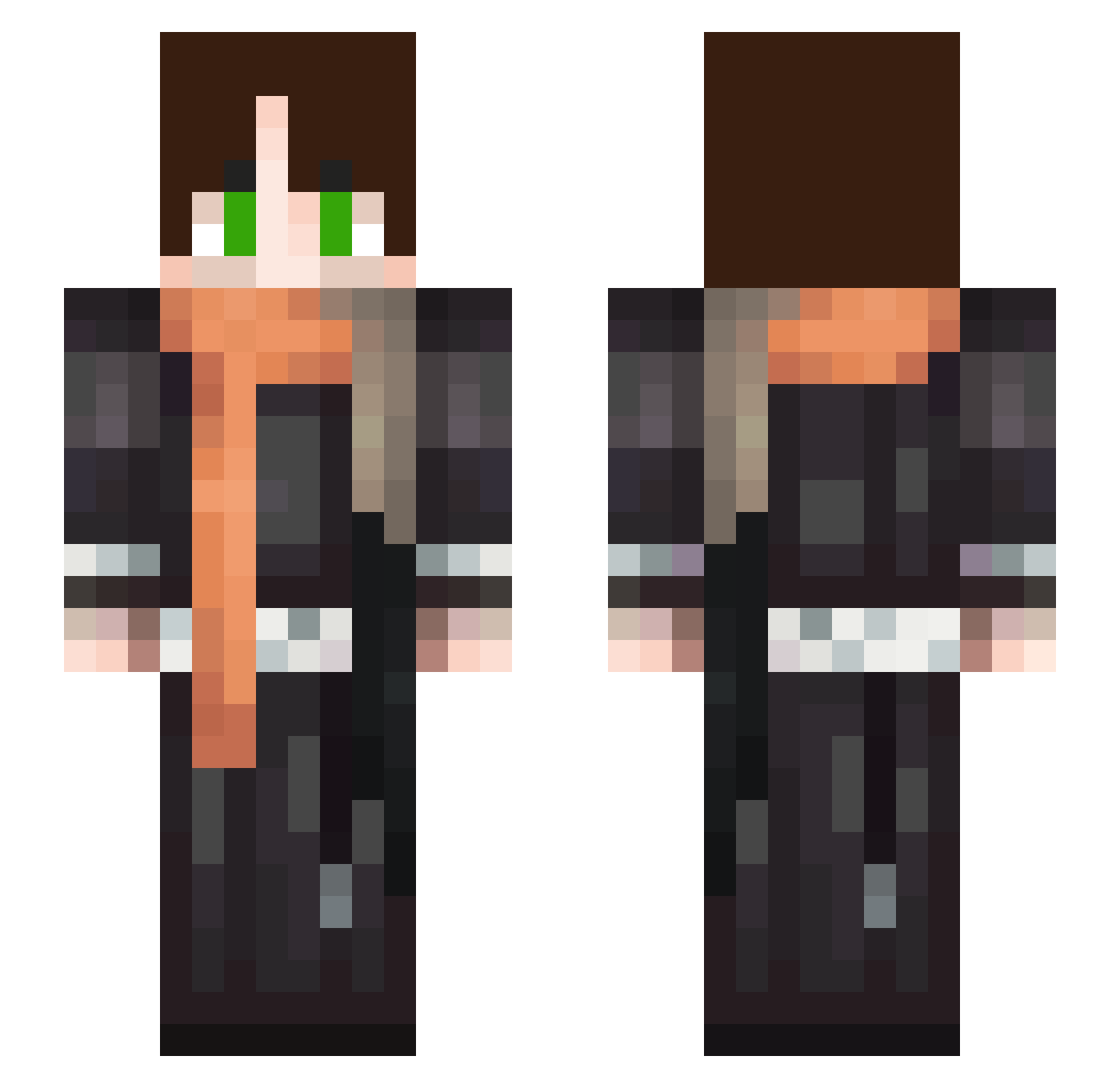 Jkeeeey Minecraft skin, front and back view
