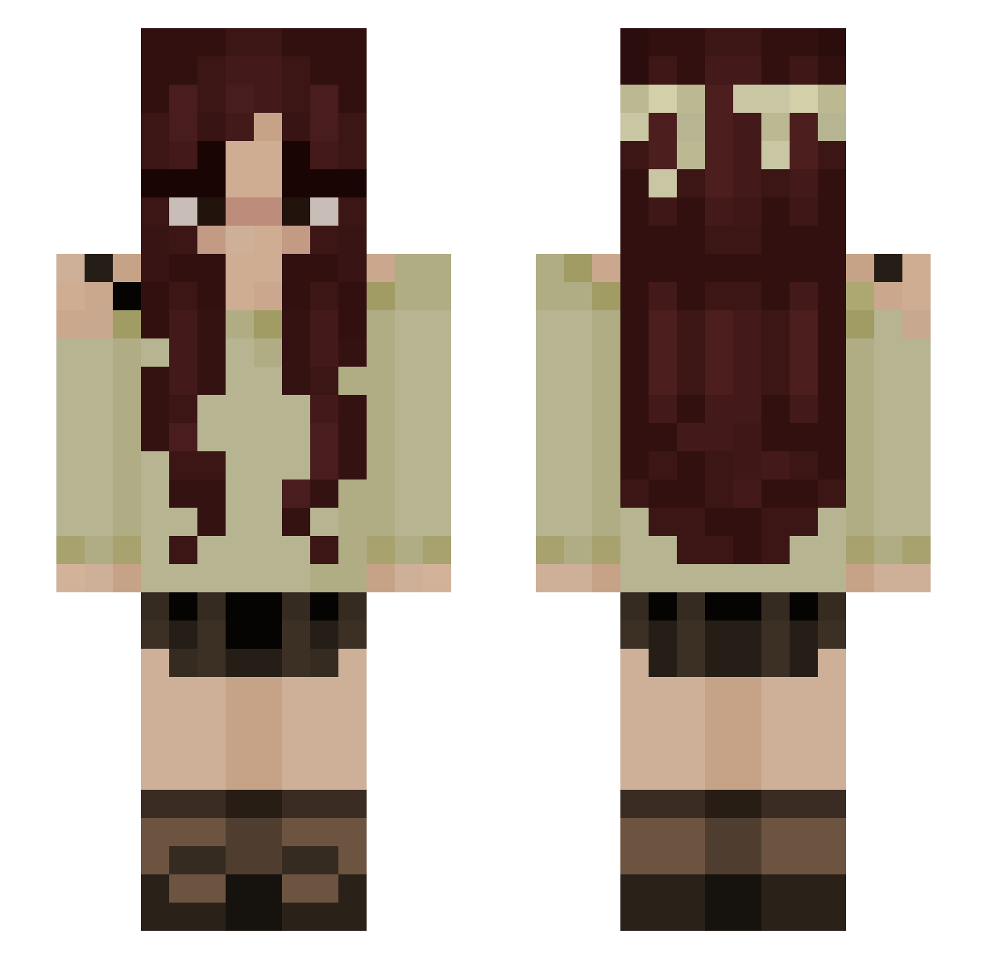 cynkka_ Minecraft skin, front and back view