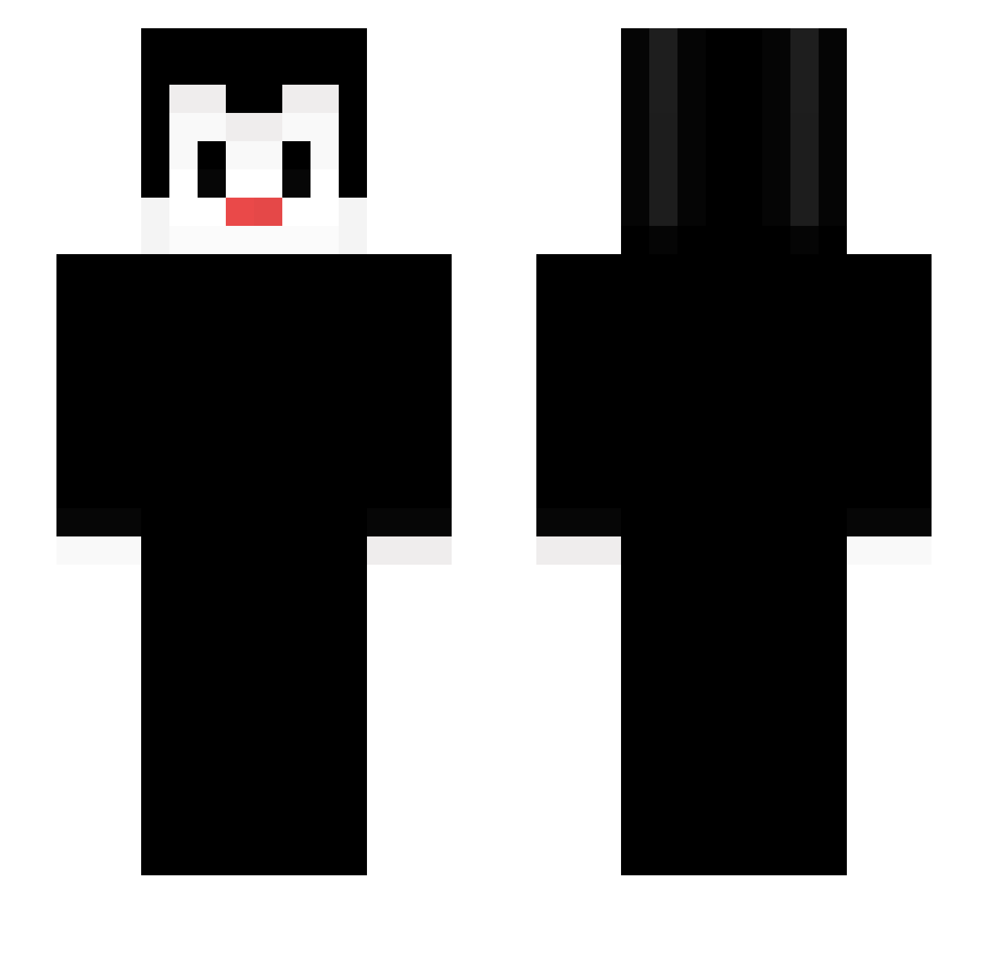 Herman Minecraft skin, front and back view