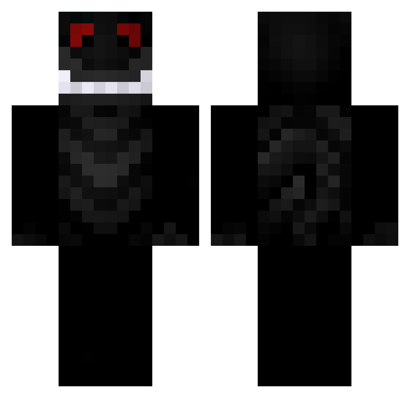 NQZAA Minecraft skin, front and back view