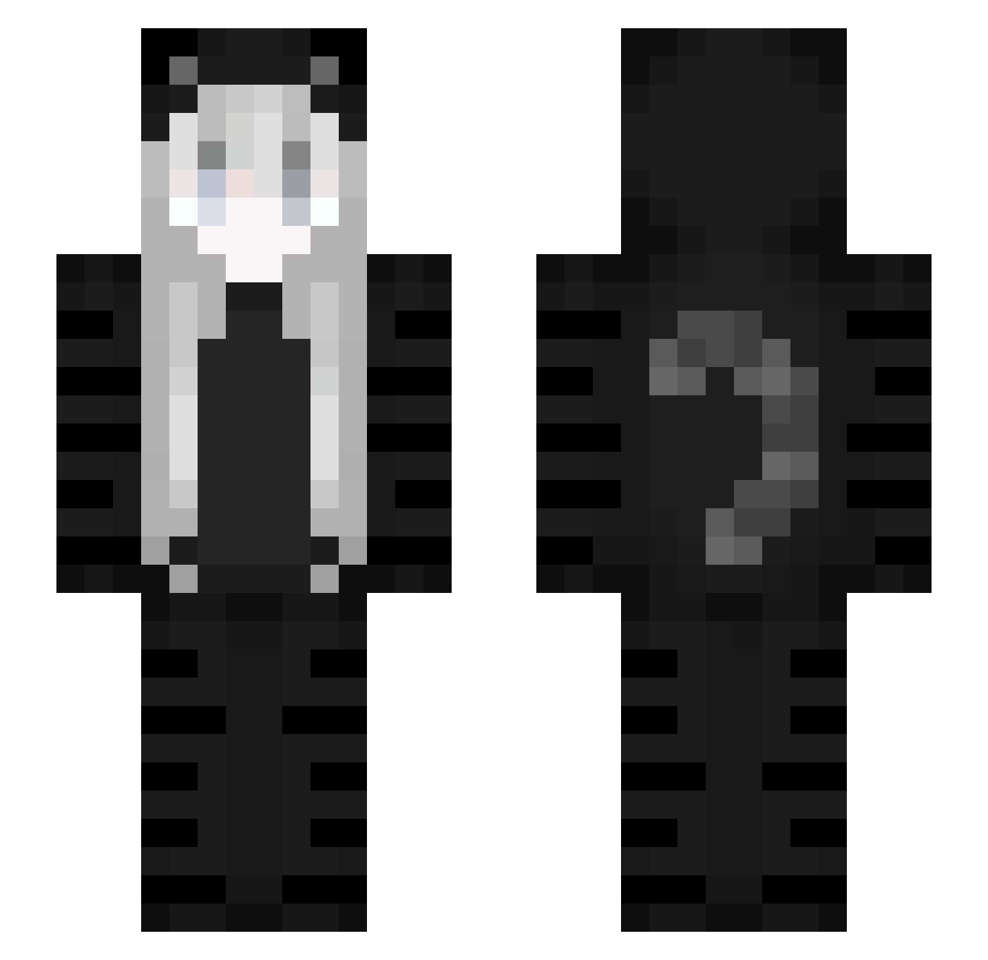 Codie Minecraft skin, front and back view