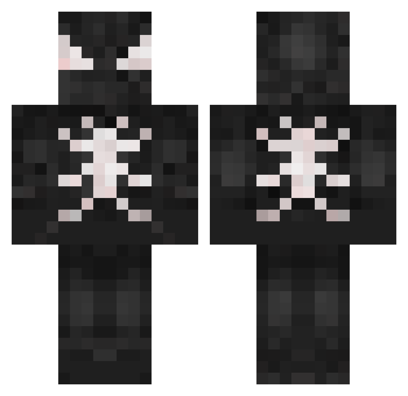 EmpireTheThird Minecraft skin, front and back view