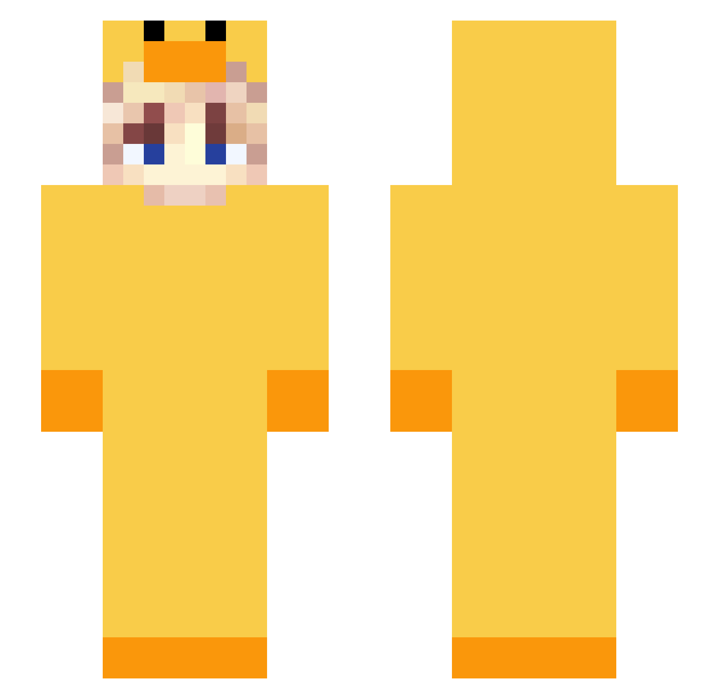 KofieBrew Minecraft skin, front and back view