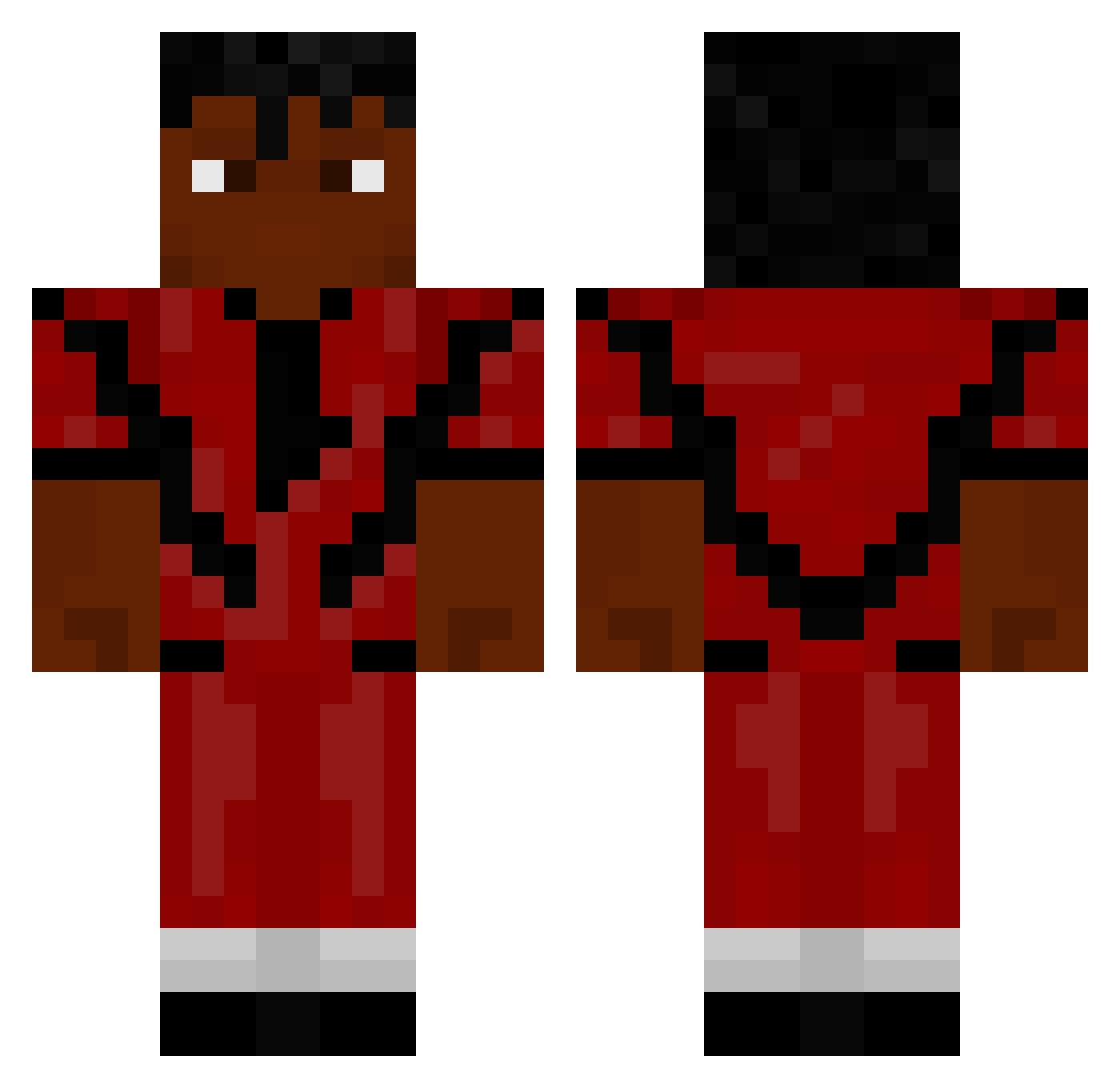 laxIbooy Minecraft skin, front and back view