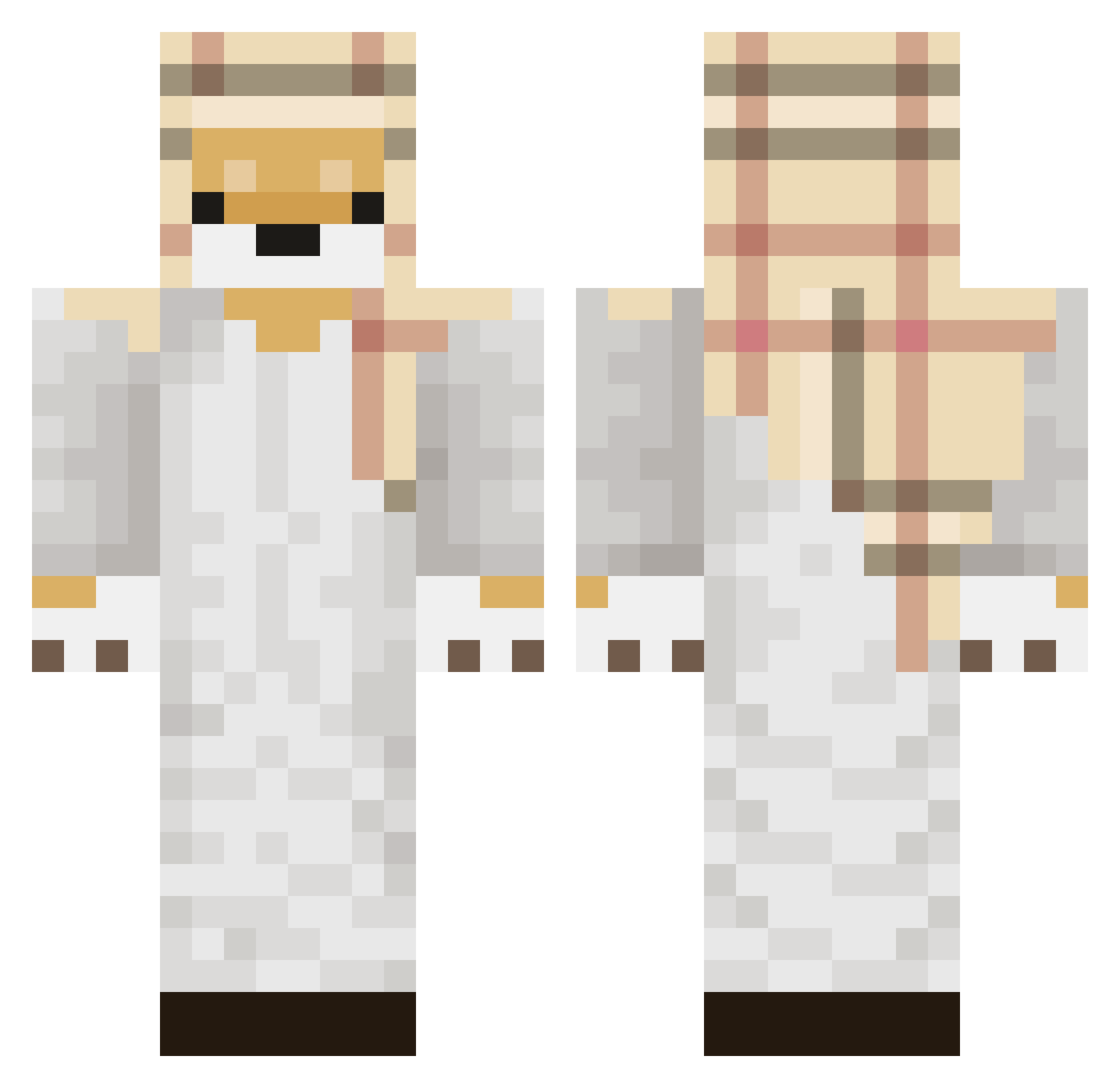 AyoItsJad Minecraft skin, front and back view