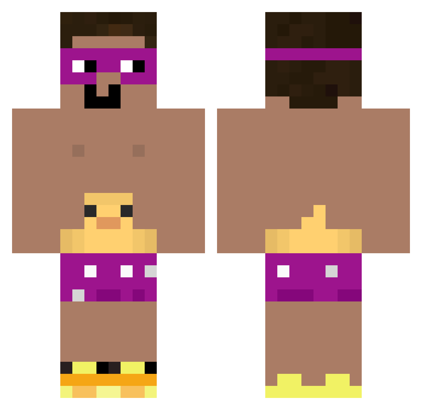 winniedeboef_ Minecraft skin, front and back view