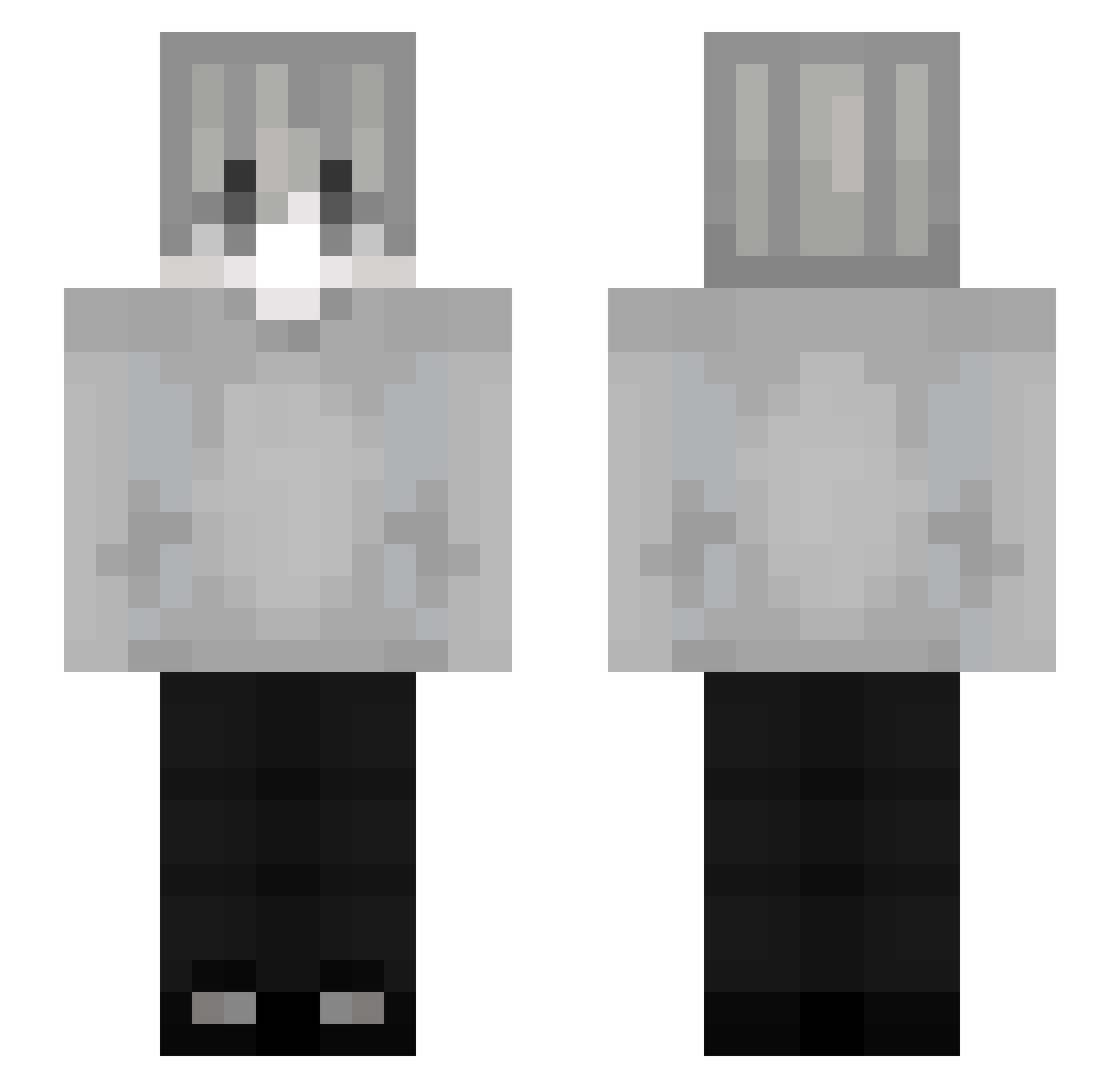 LucasdexOne Minecraft skin, front and back view
