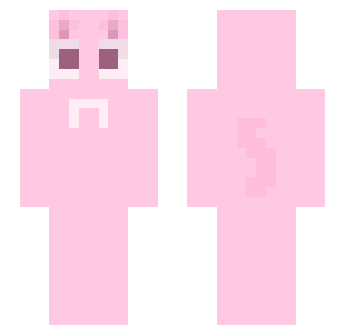Islippedchief Minecraft skin, front and back view