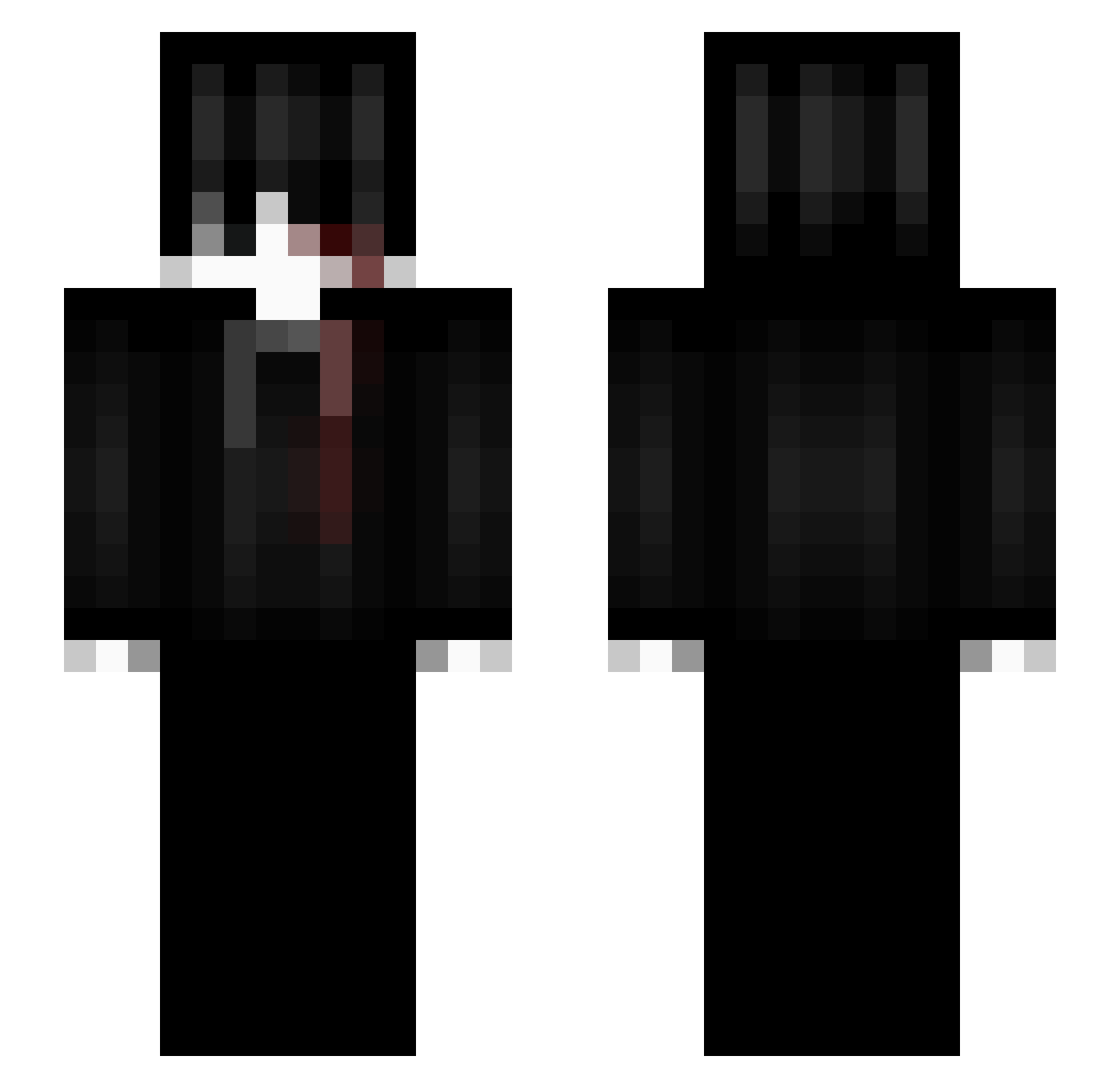 Arnelle Minecraft skin, front and back view