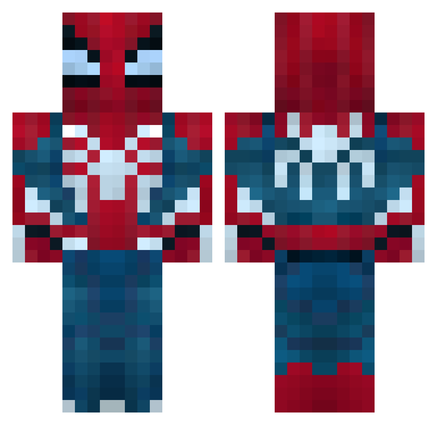M_A_411 Minecraft skin, front and back view