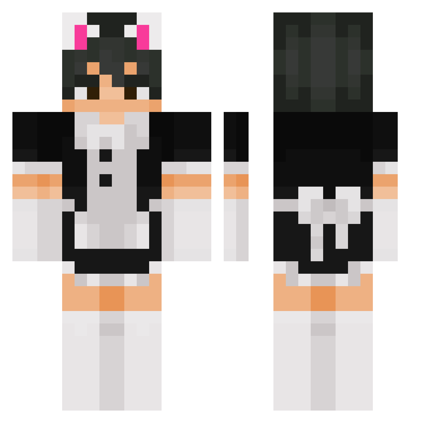 Kevingeo Minecraft skin, front and back view