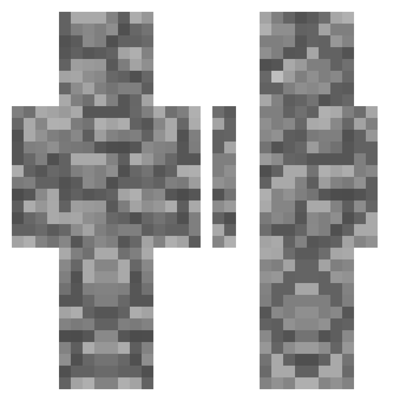 m5wed Minecraft skin, front and back view