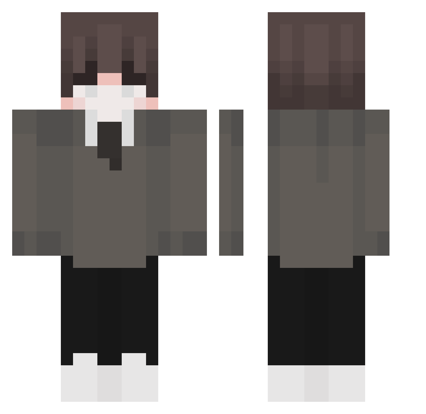 Sadh_ Minecraft skin, front and back view