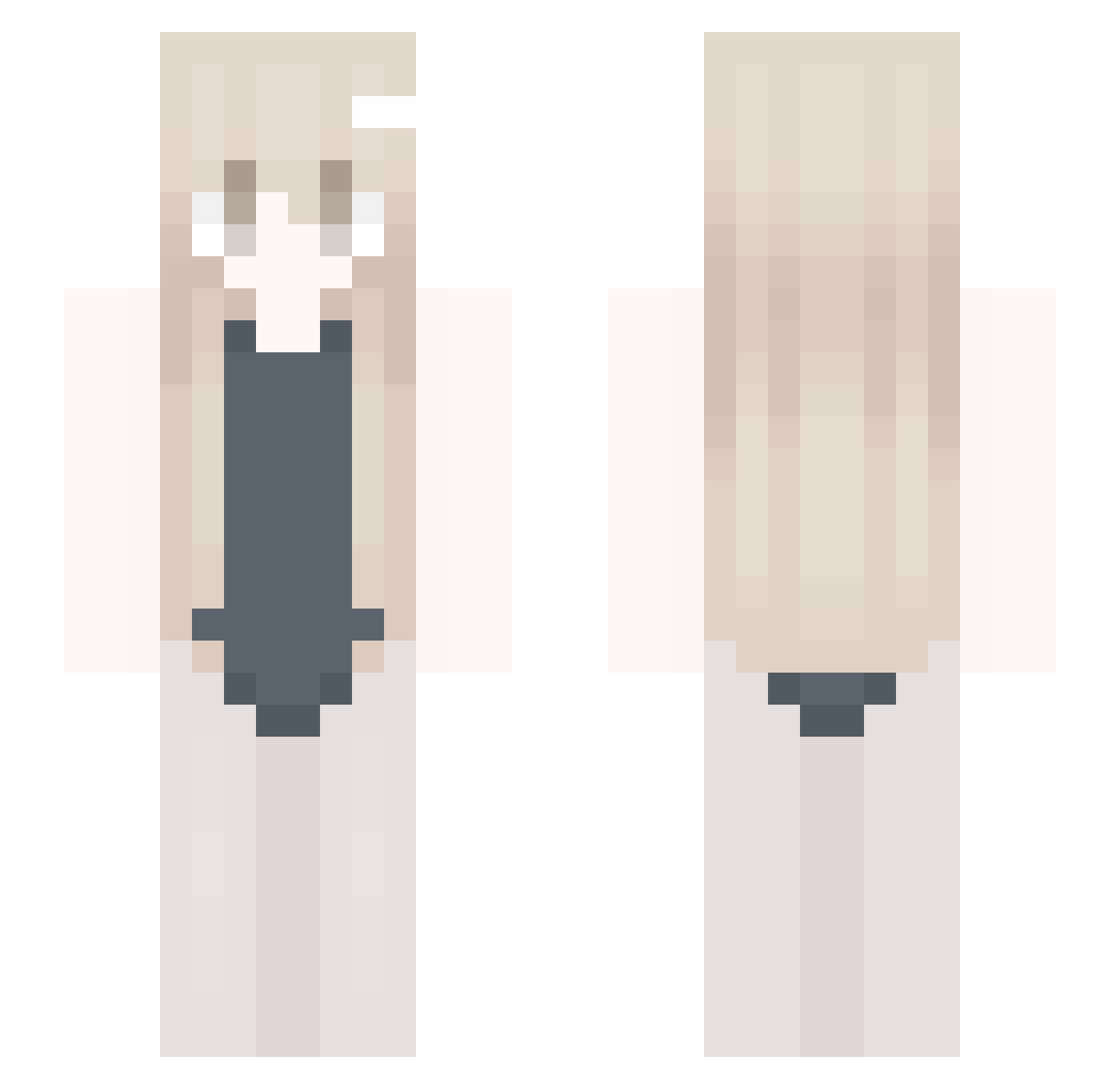 Spitaa Minecraft skin, front and back view
