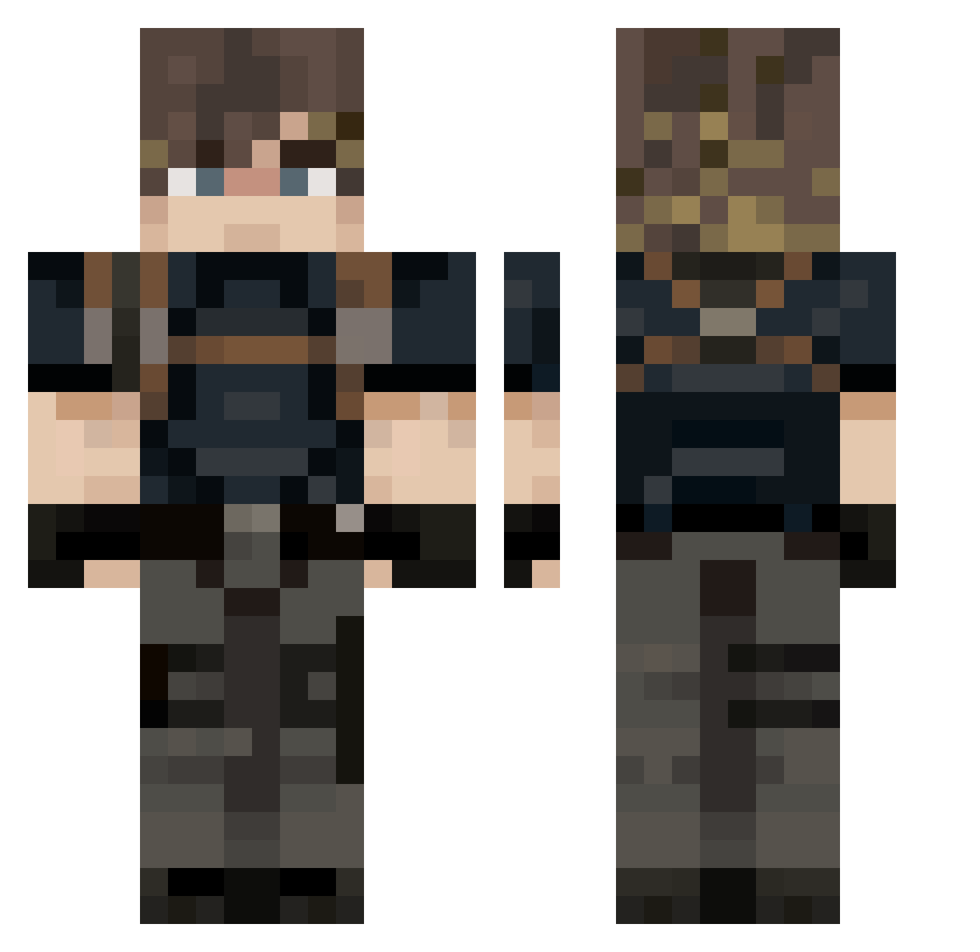 Lionplanet1 Minecraft skin, front and back view