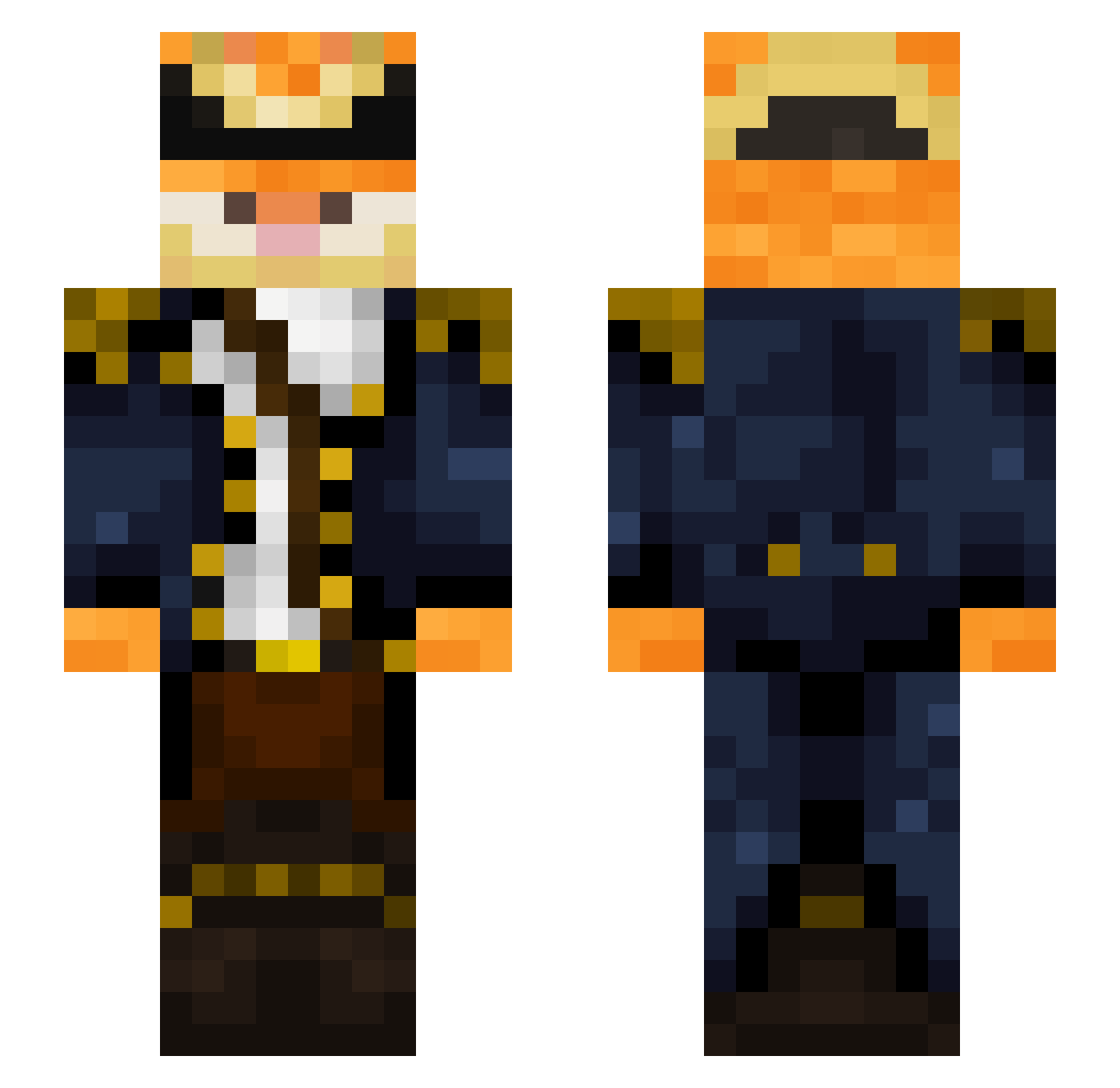 krystianbeton Minecraft skin, front and back view
