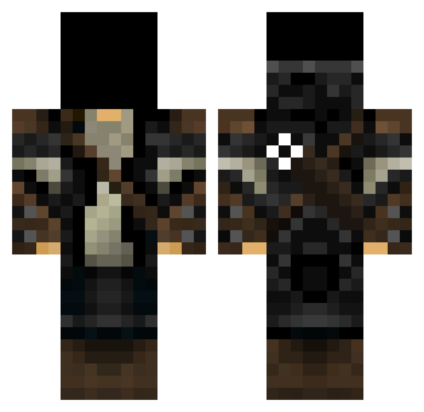 Ryan211201 Minecraft skin, front and back view