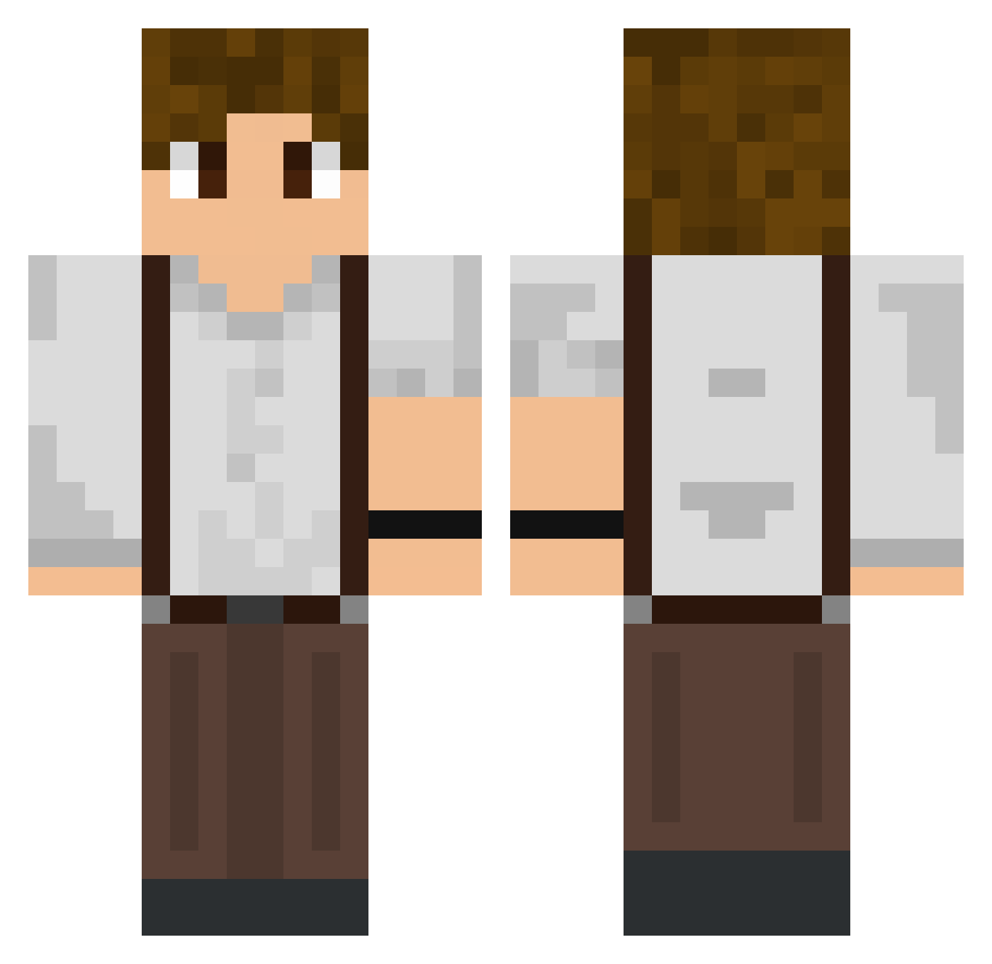 ArcanicDarkness Minecraft skin, front and back view