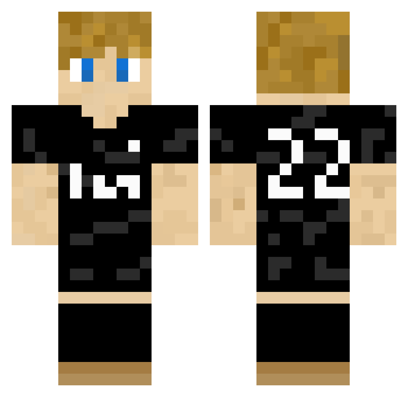 ToastAntonn Minecraft skin, front and back view