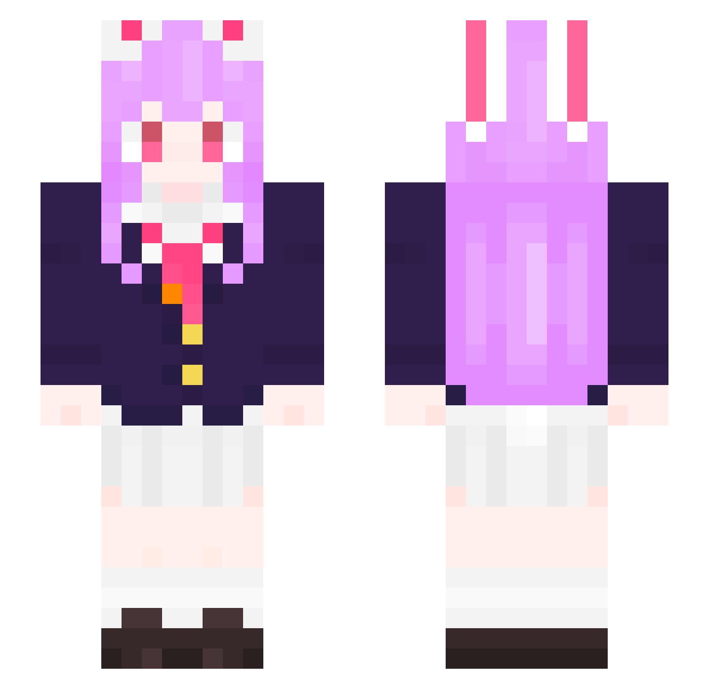 MrL2333243 Minecraft skin, front and back view