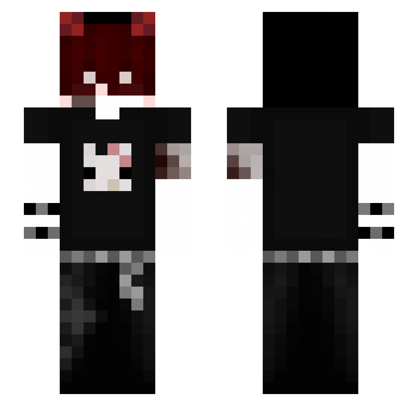 Thaigokkj Minecraft skin, front and back view