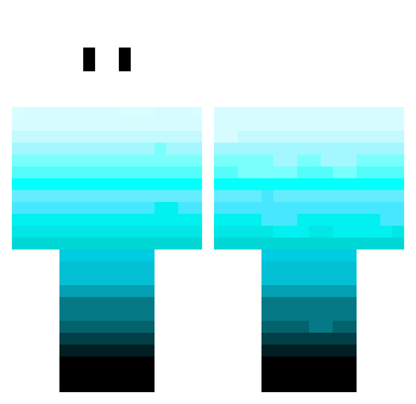 xKapseLL Minecraft skin, front and back view