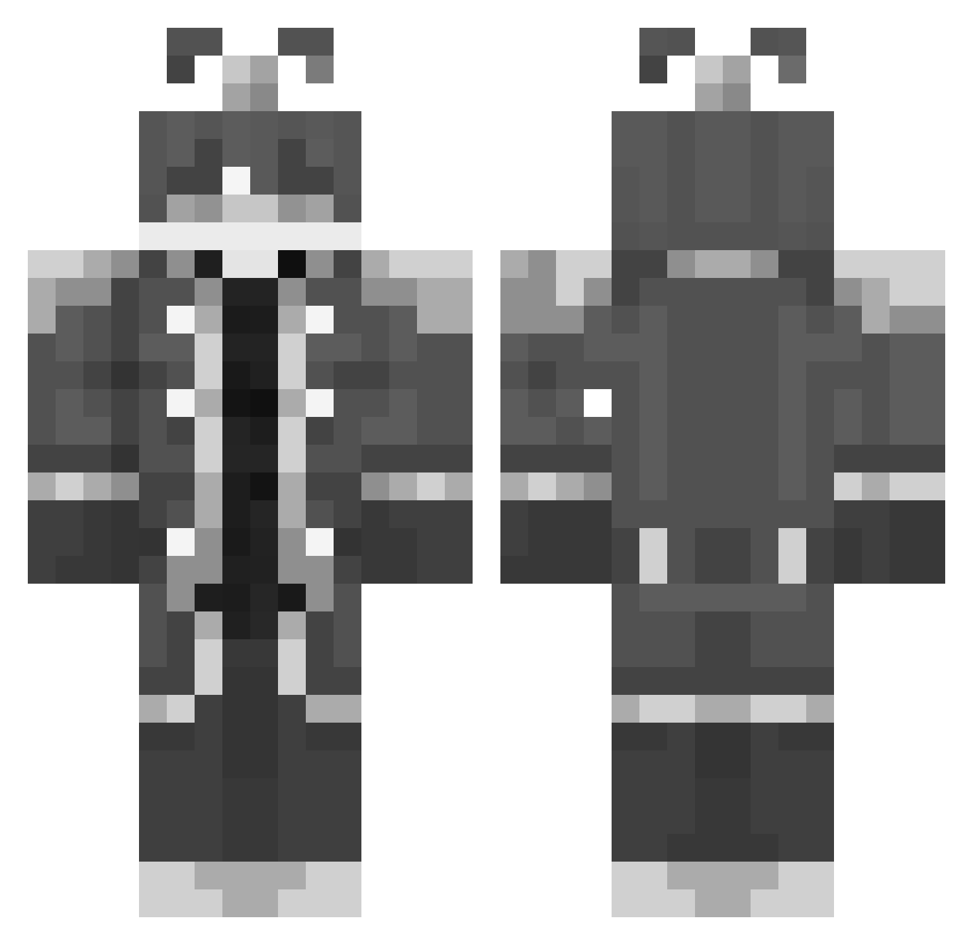 korkusalan Minecraft skin, front and back view