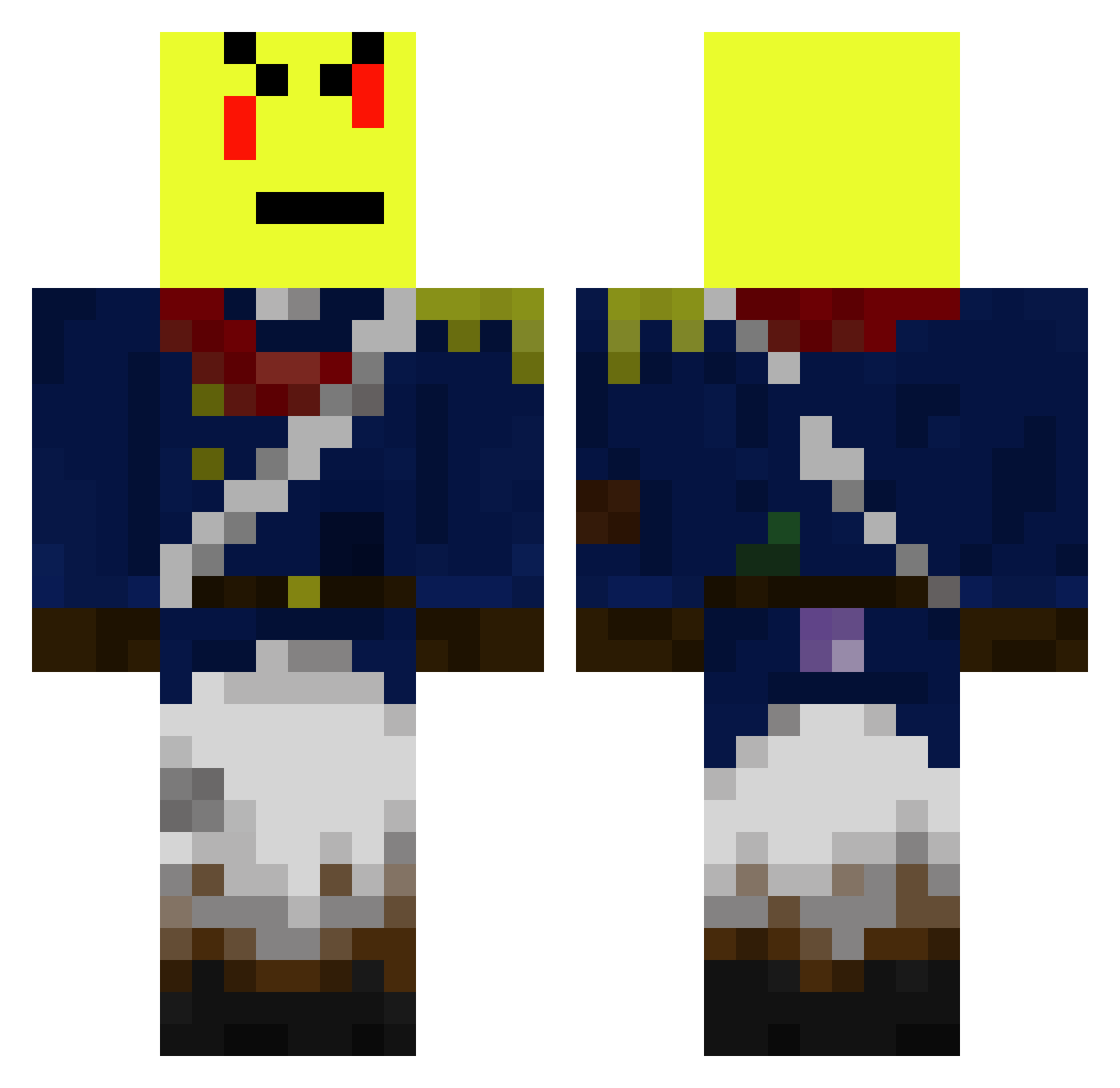 RONK__ Minecraft skin, front and back view