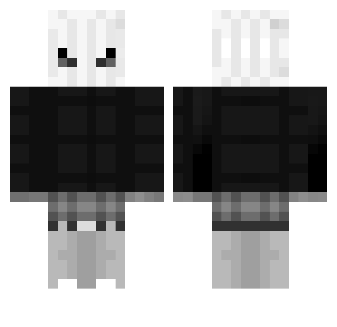 _250 Minecraft skin, front and back view