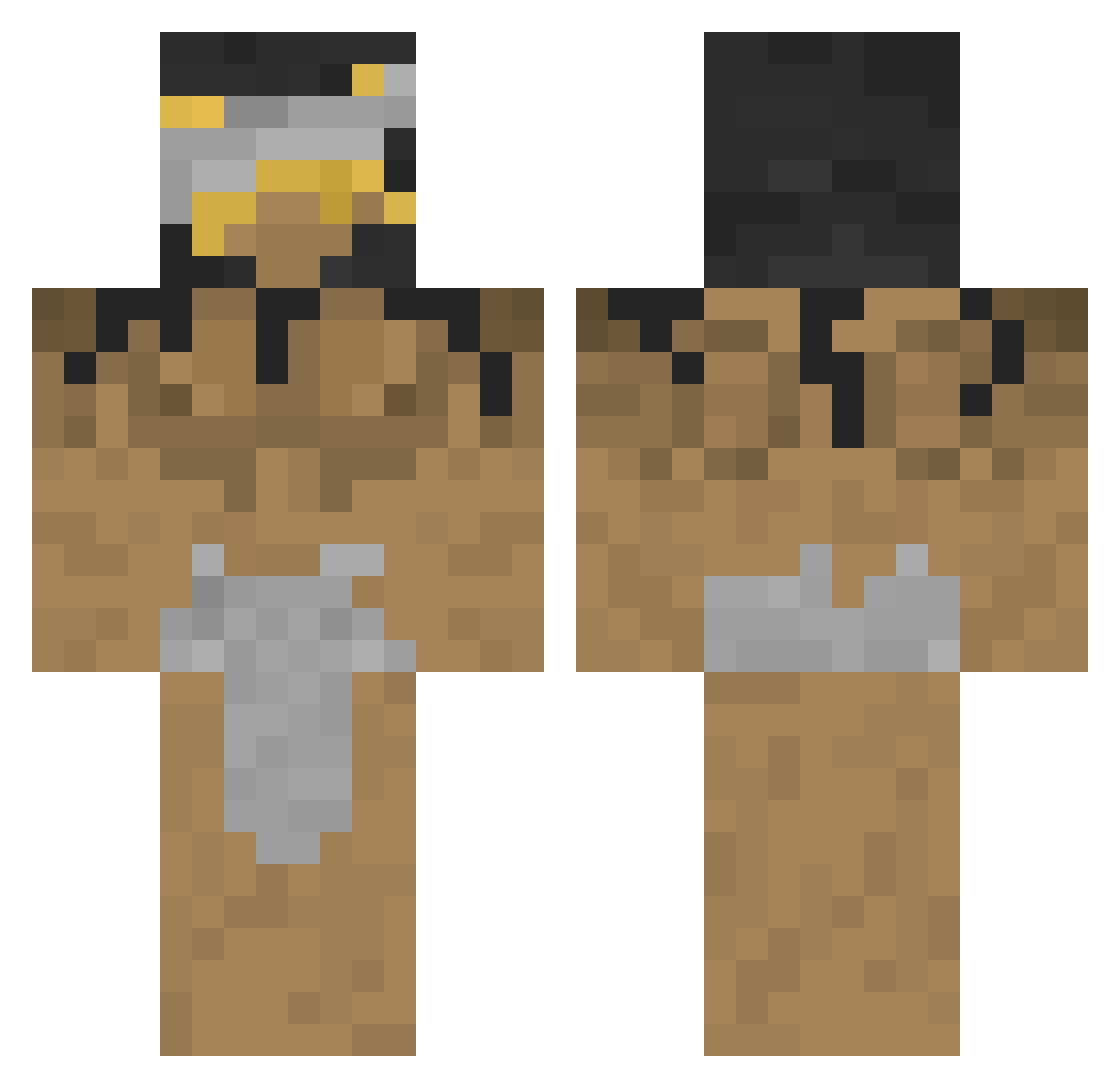 kileyn Minecraft skin, front and back view