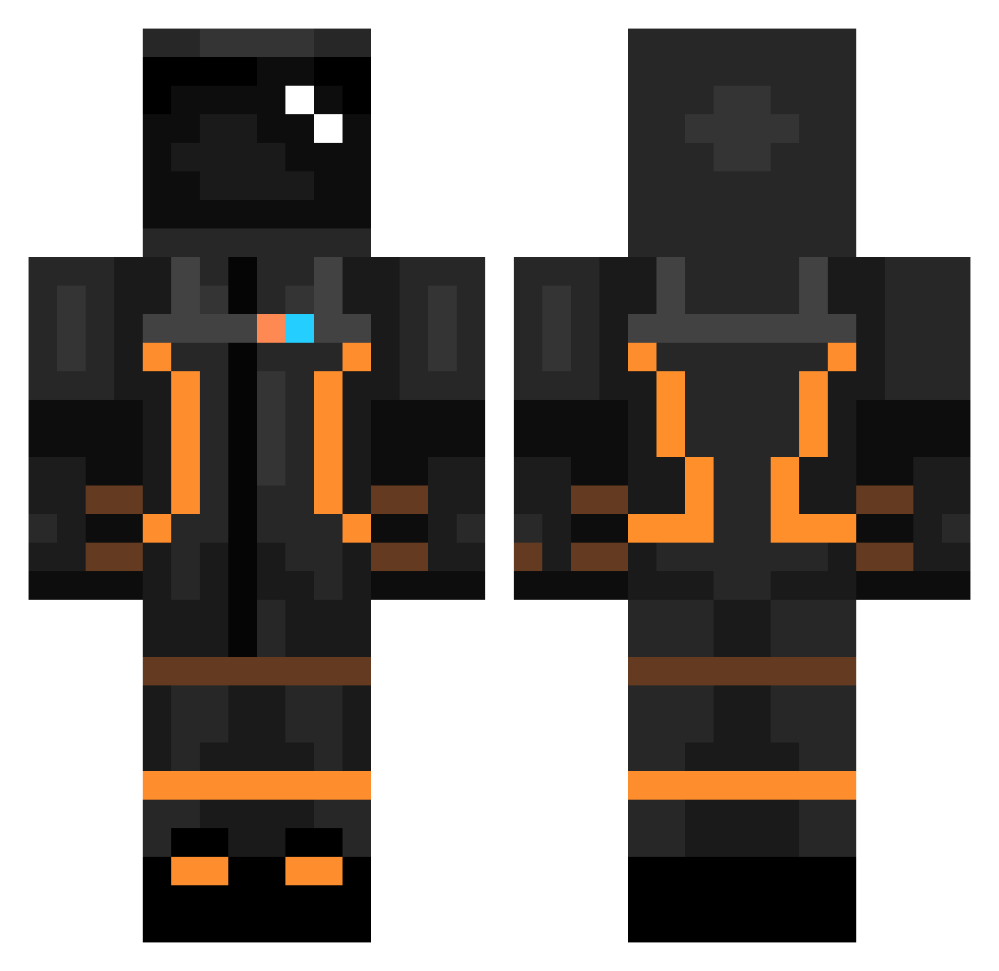 miguelmilk3 Minecraft skin, front and back view