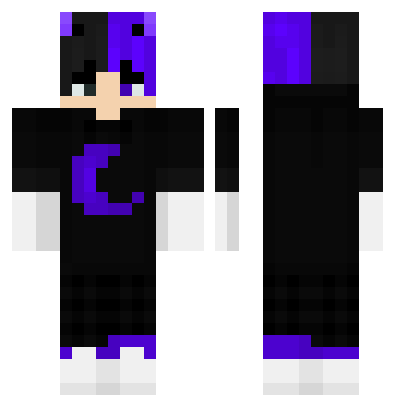 iBlinkgg Minecraft skin, front and back view