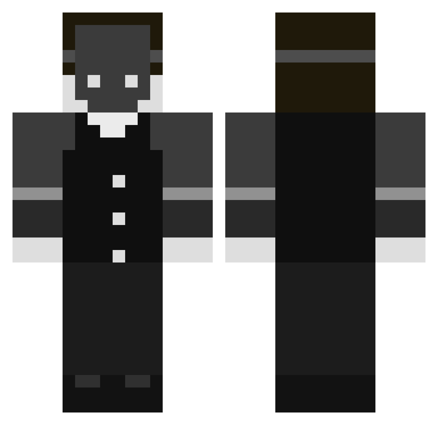 masa4907 Minecraft skin, front and back view