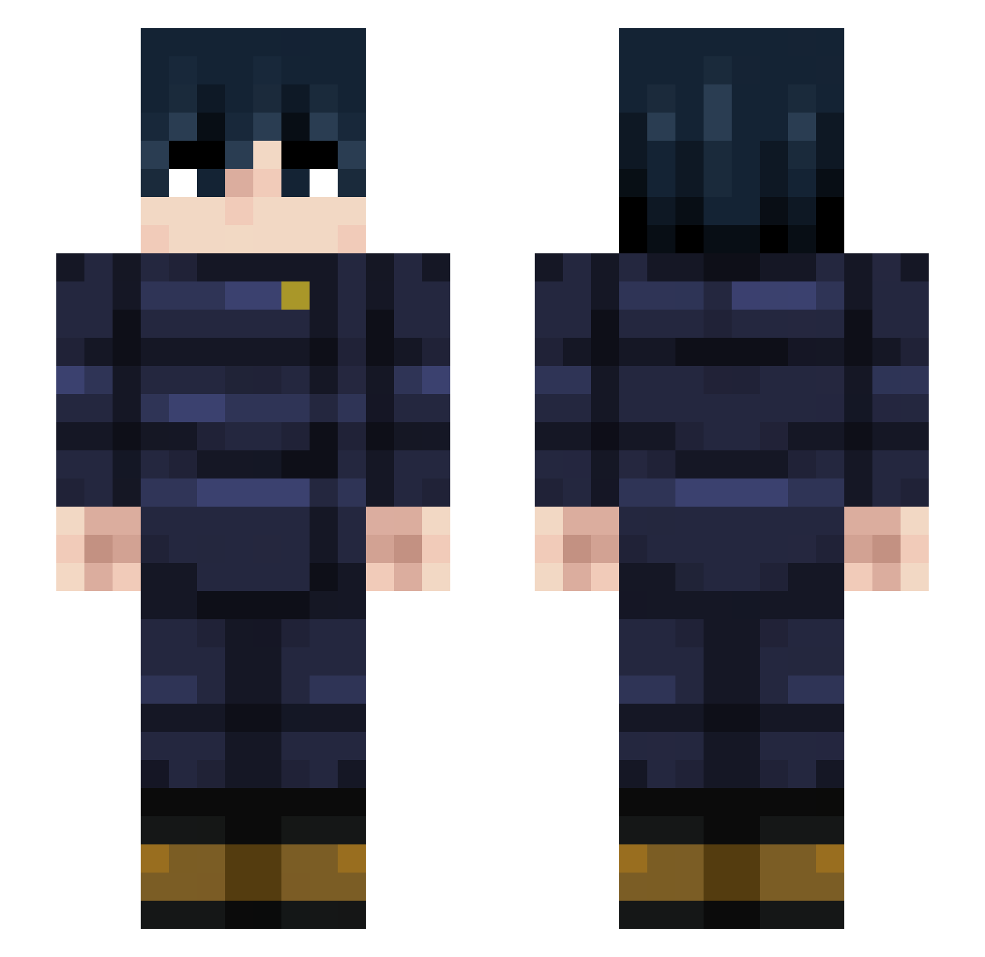 Nick_XI Minecraft skin, front and back view