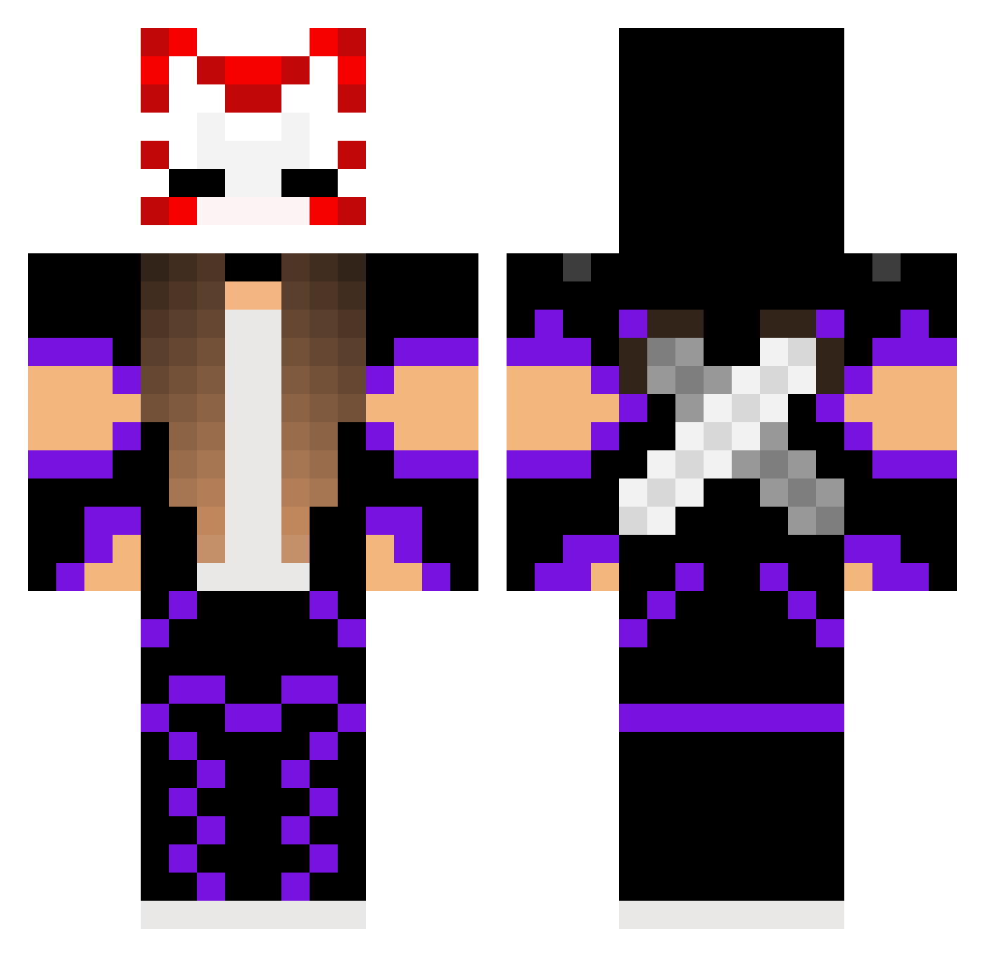 helenaninha Minecraft skin, front and back view
