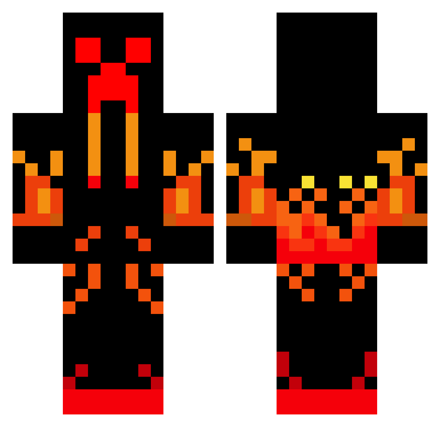 Knieschijf33 Minecraft skin, front and back view
