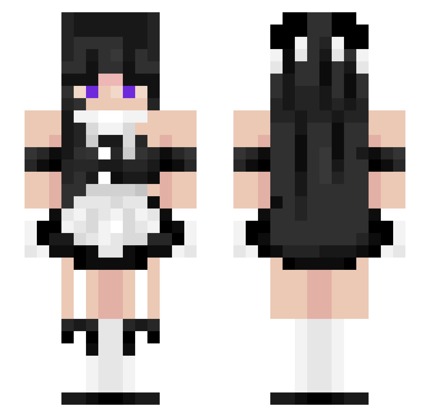 balliskamryn157 Minecraft skin, front and back view