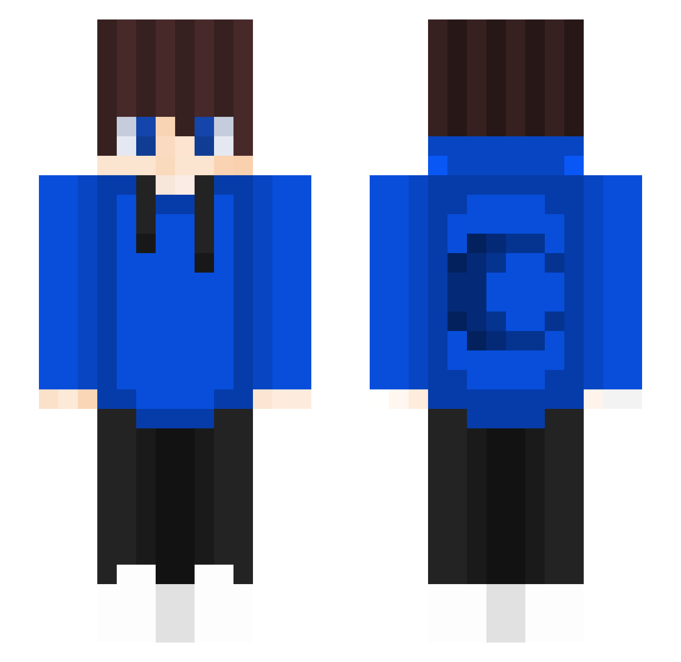 ryry61 Minecraft skin, front and back view
