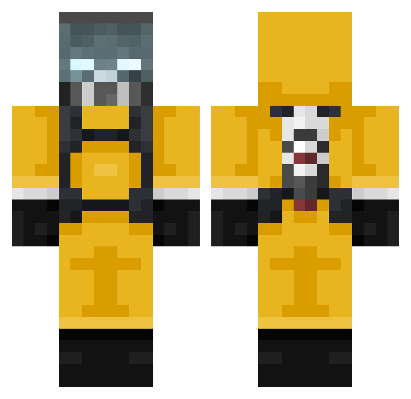 Verchiel Minecraft skin, front and back view