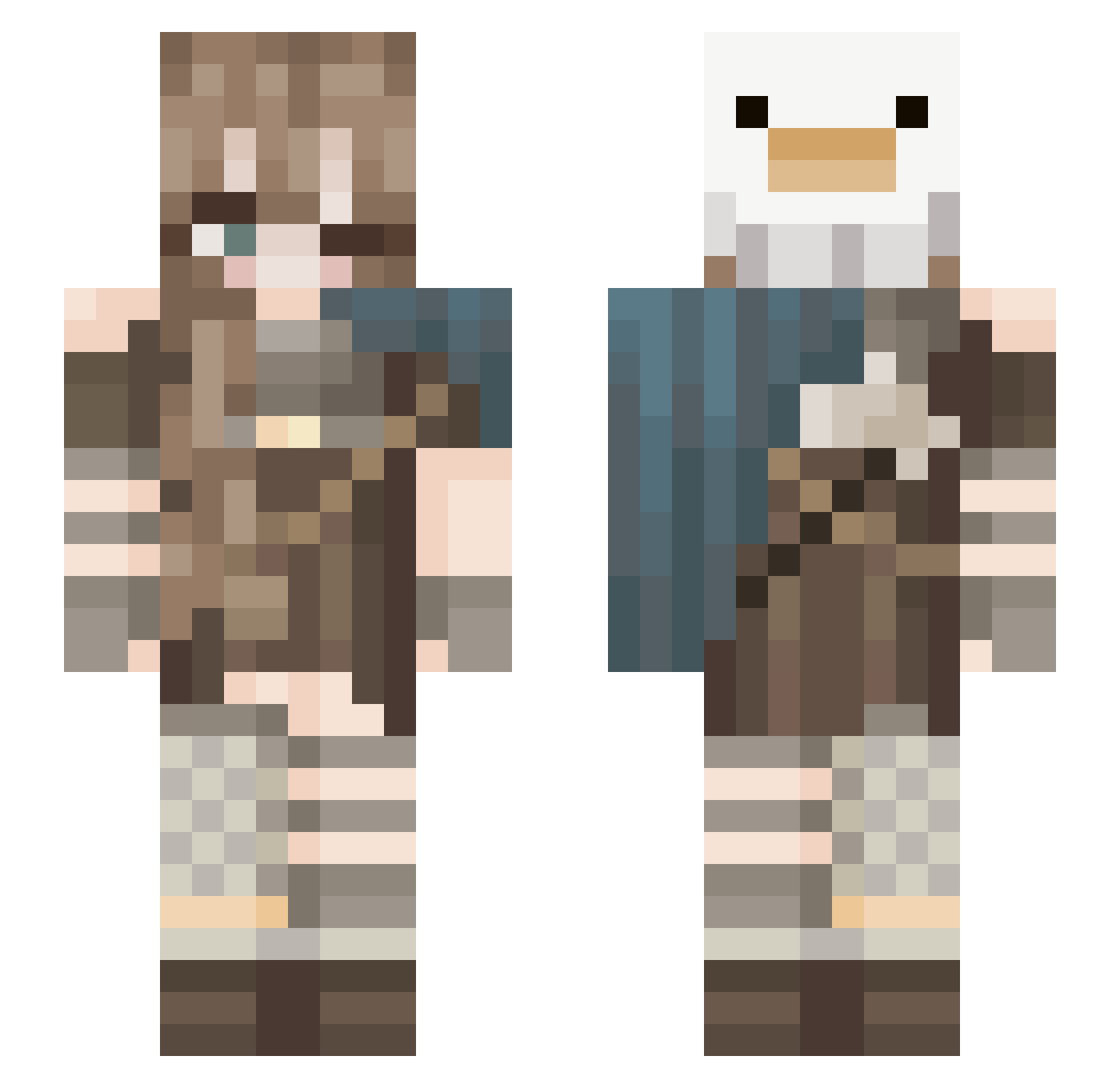 c_goose_c Minecraft skin, front and back view