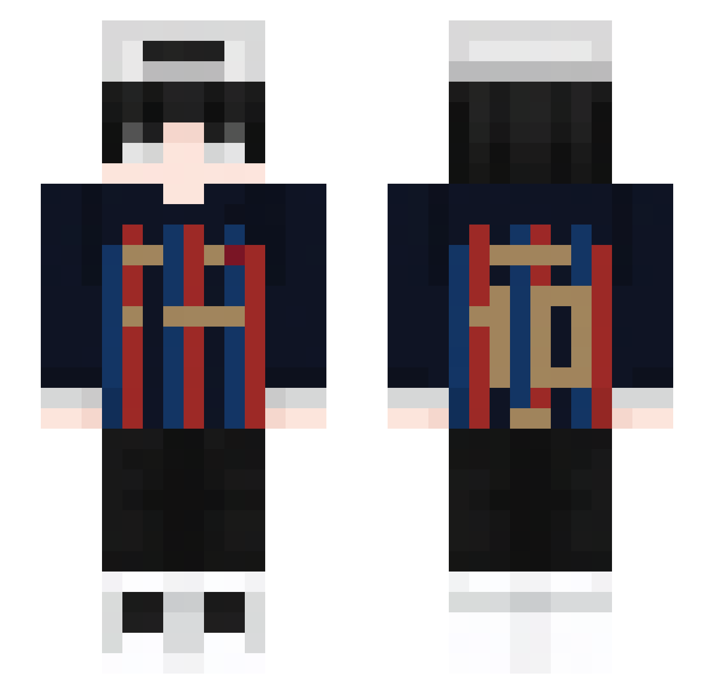 EaglePaW28 Minecraft skin, front and back view
