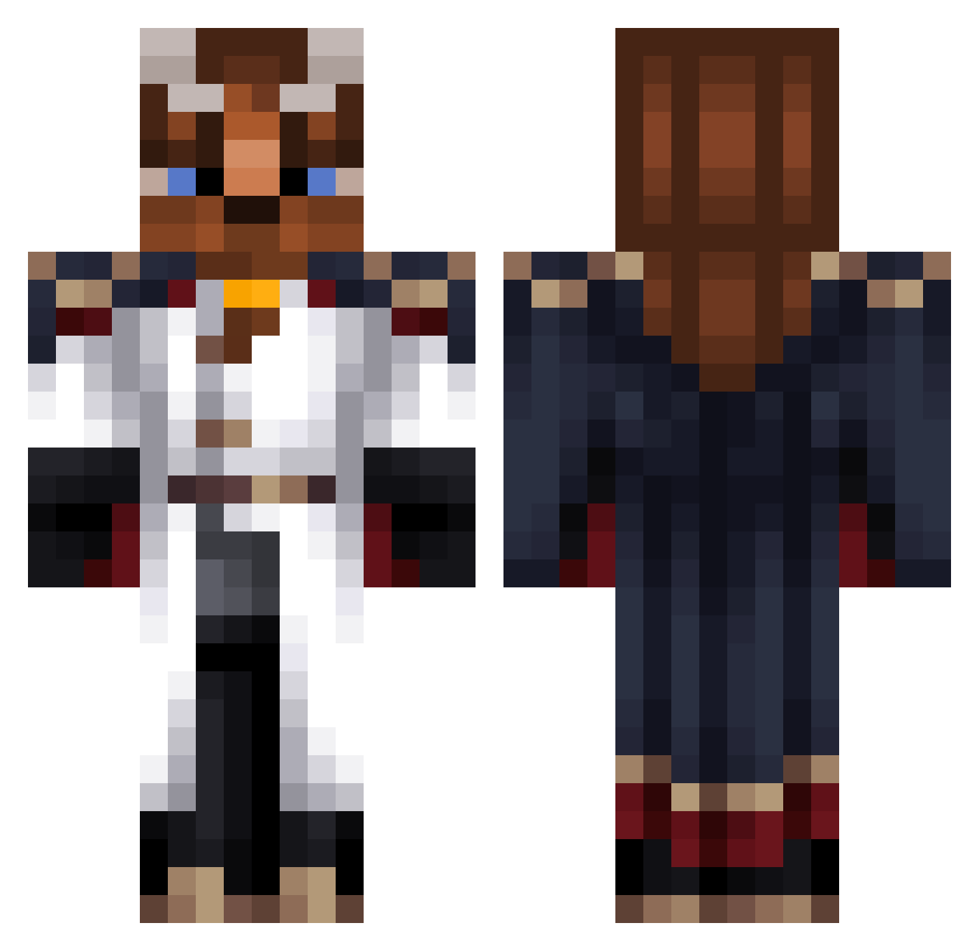 ApenasJugo Minecraft skin, front and back view