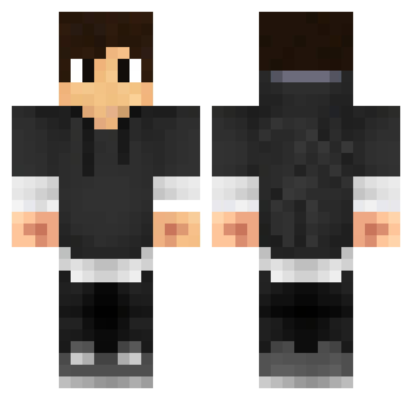 Alexandre149 Minecraft skin, front and back view