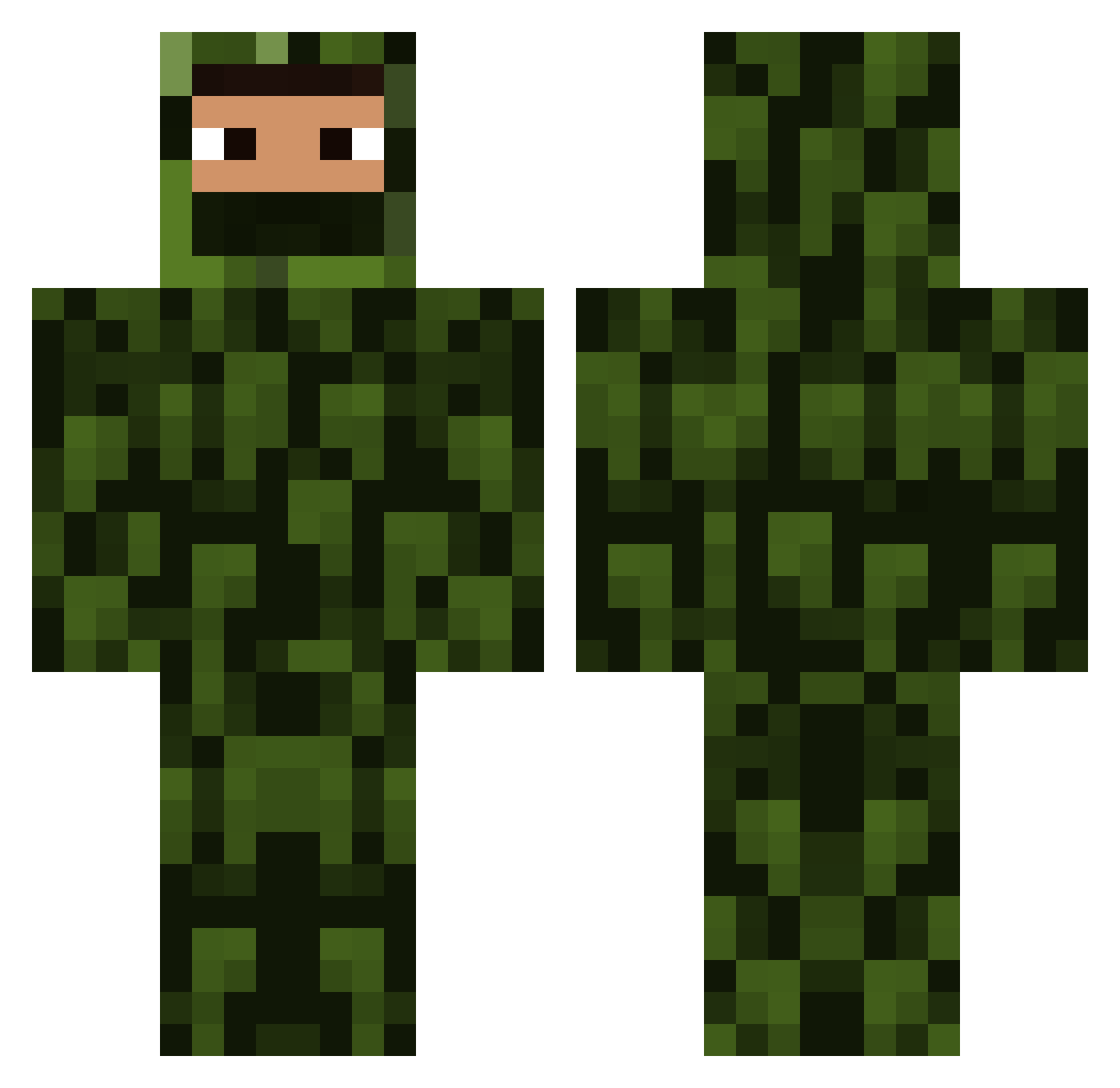BaccasRule0128 Minecraft skin, front and back view