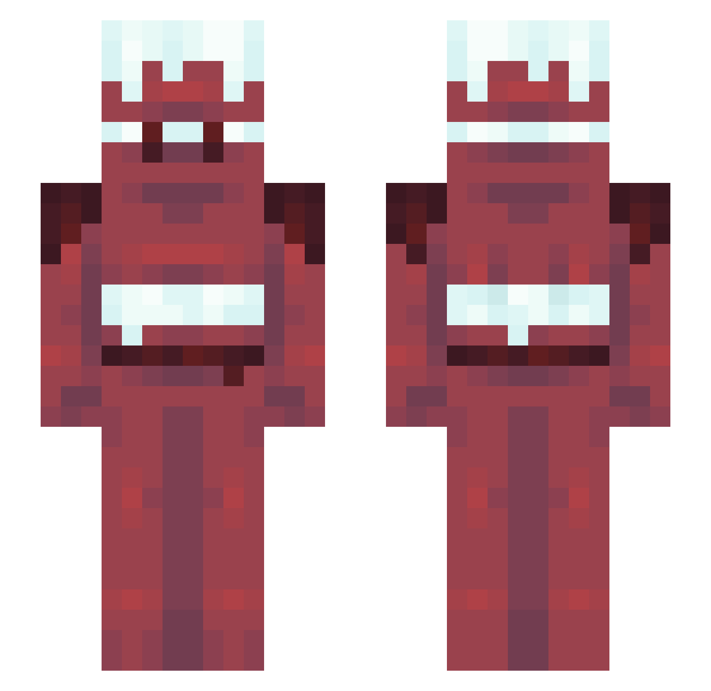 Enveil Minecraft skin, front and back view